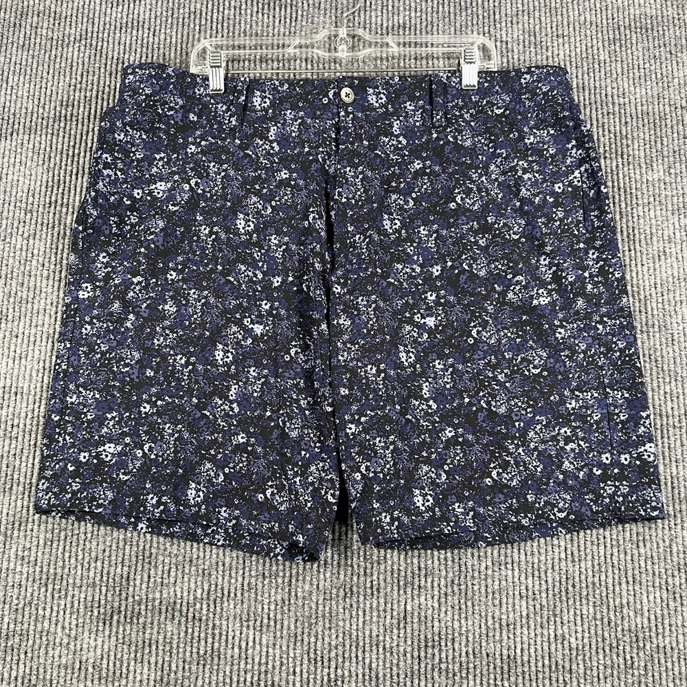 Under Armour Golf Shorts Mens Size 40 Blue Floral Chino Performance Relaxed